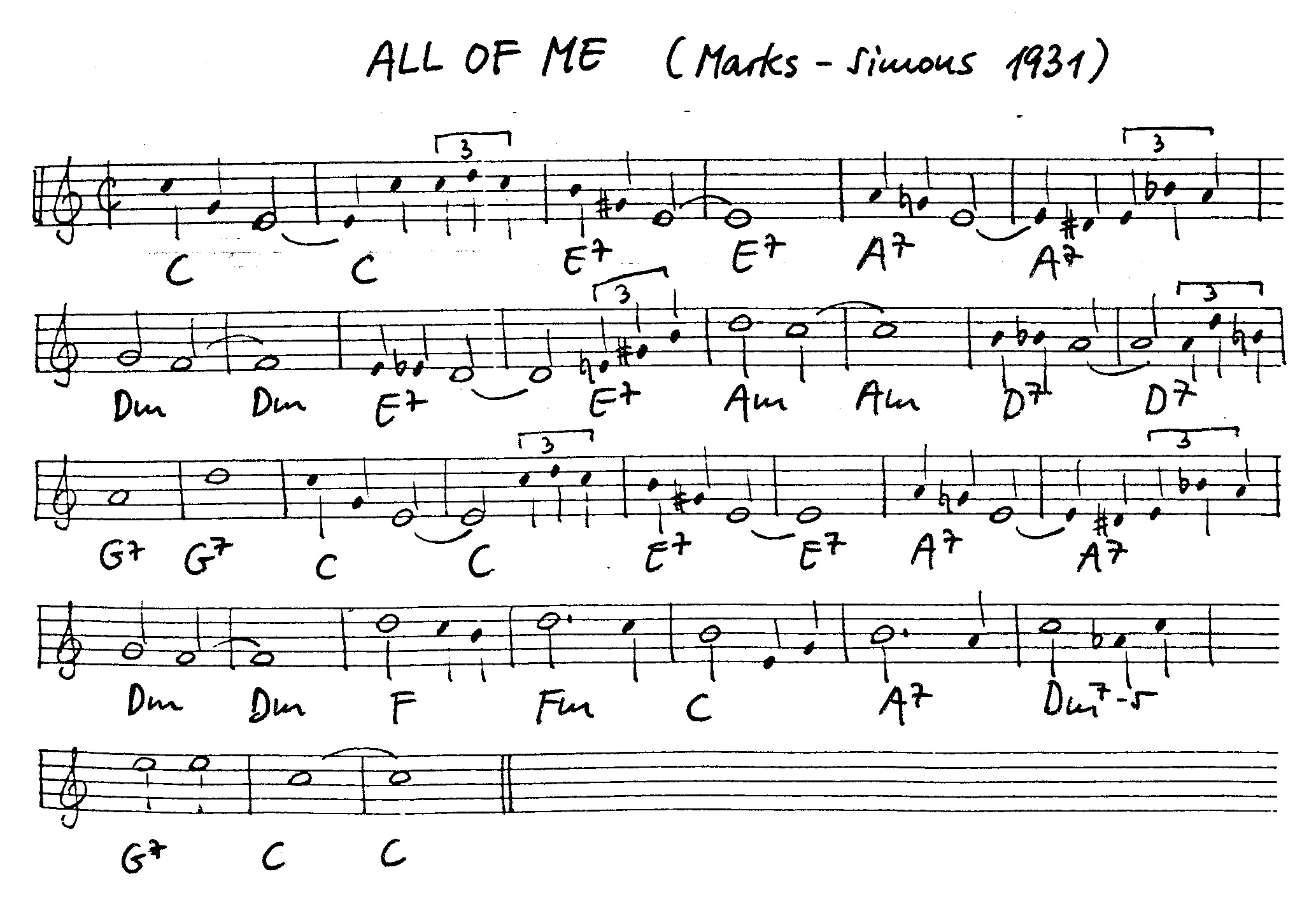 all of me leadsheet – book us for your next 20s or gatsby event